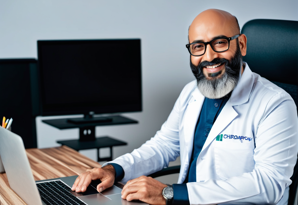 Doctor at chiropractic centre